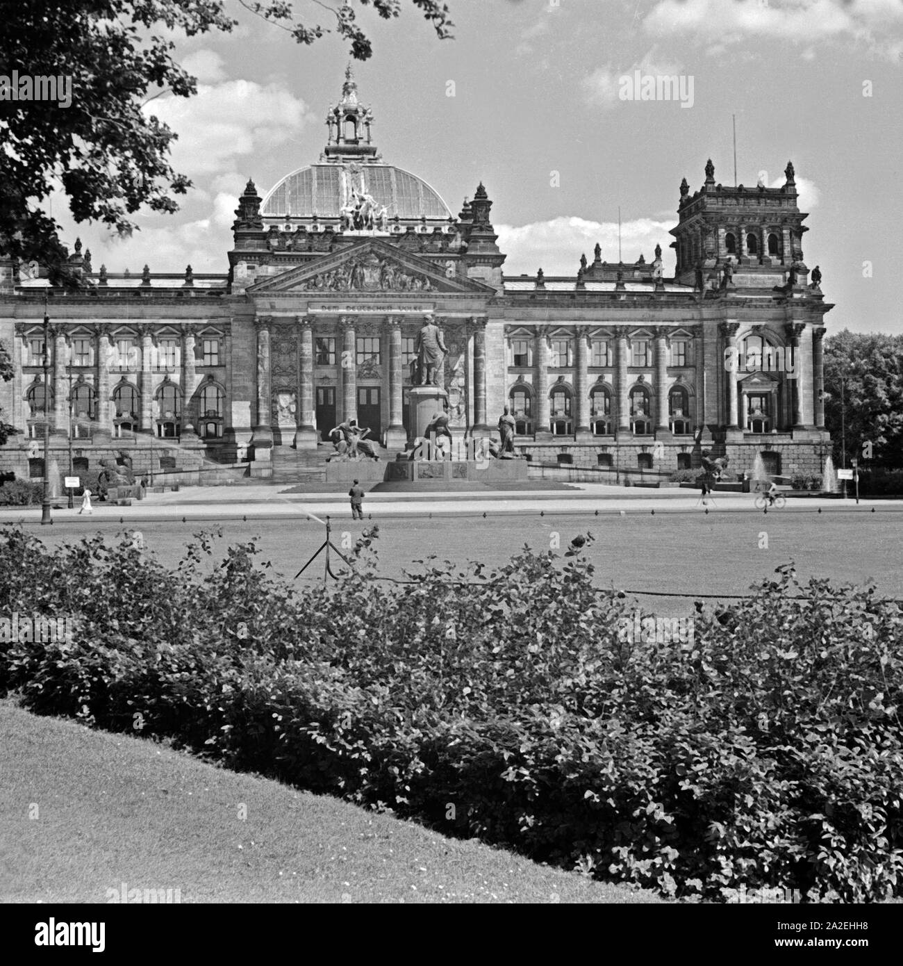 Das Reichstagsbebäude in Berlin, Deutschland, 1930er Jahre. Der Reichstag in Berlin, Deutschland 1930. Stockfoto