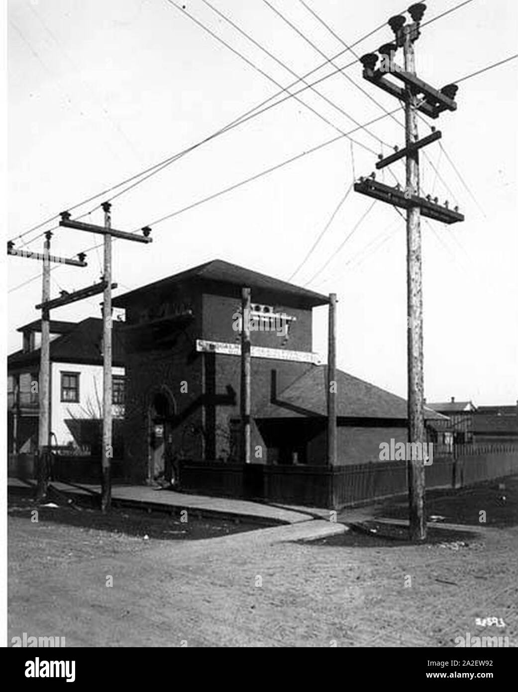 Elektrische Unterstation in Issaquah wahrscheinlich, dass der Seattle-Tacoma Power Co Stockfoto