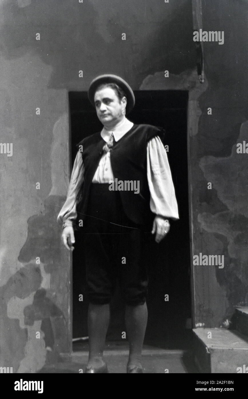 Aufführung Im Opernhaus in Rom; Italienischen 1940er Jahre. Leistung an der Oper in Rom; Italien der 1940er Jahre. Stockfoto