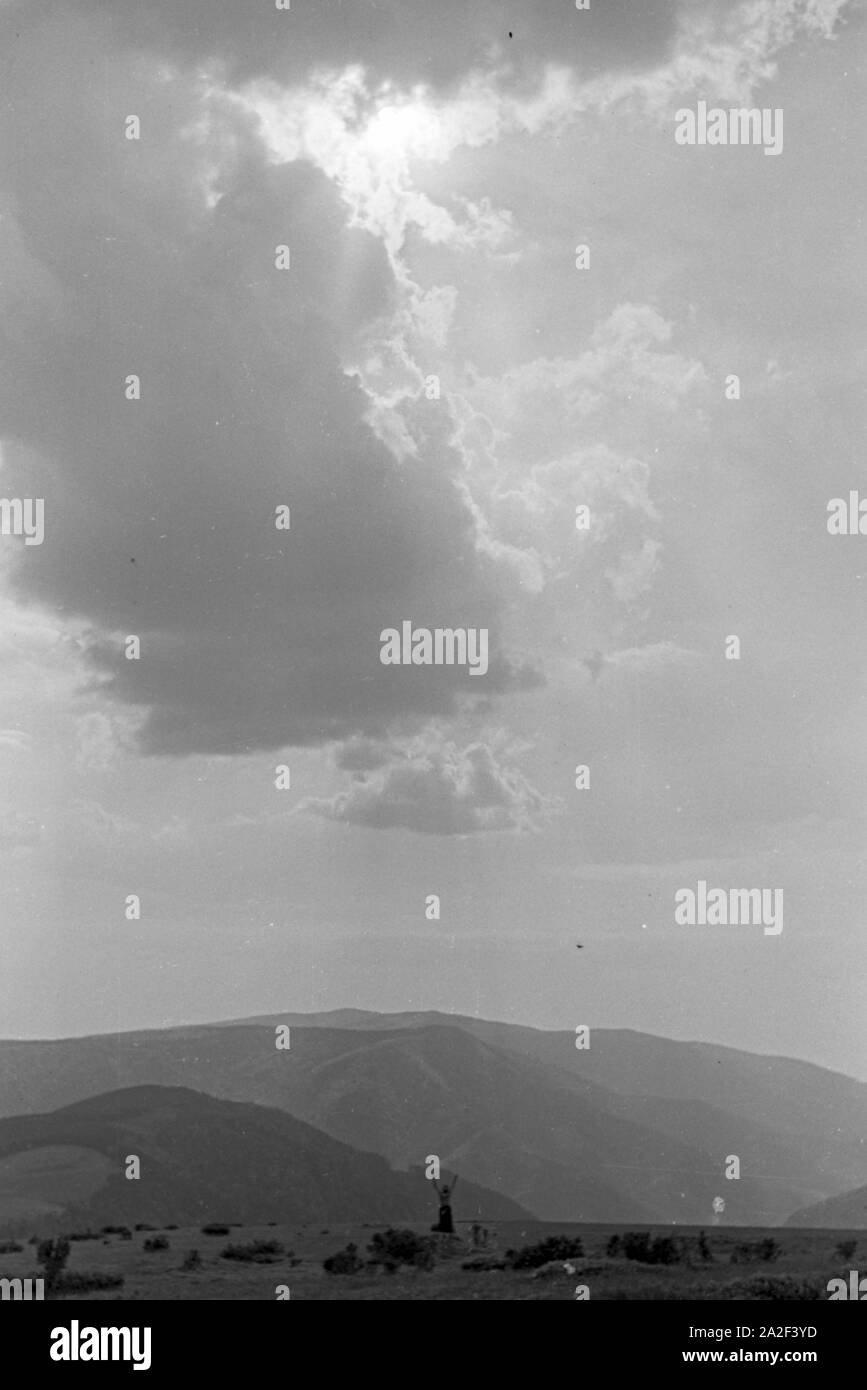 Der weite Himmel über dem Schwarzwald, Deutschland 1930er Jahre. Der weite Himmel über den Schwarzwald, Deutschland 1930. Stockfoto