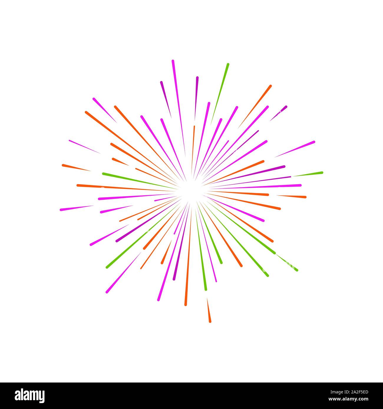 Feuerwerk Vektor icon Abbildung Design Template Stock Vektor