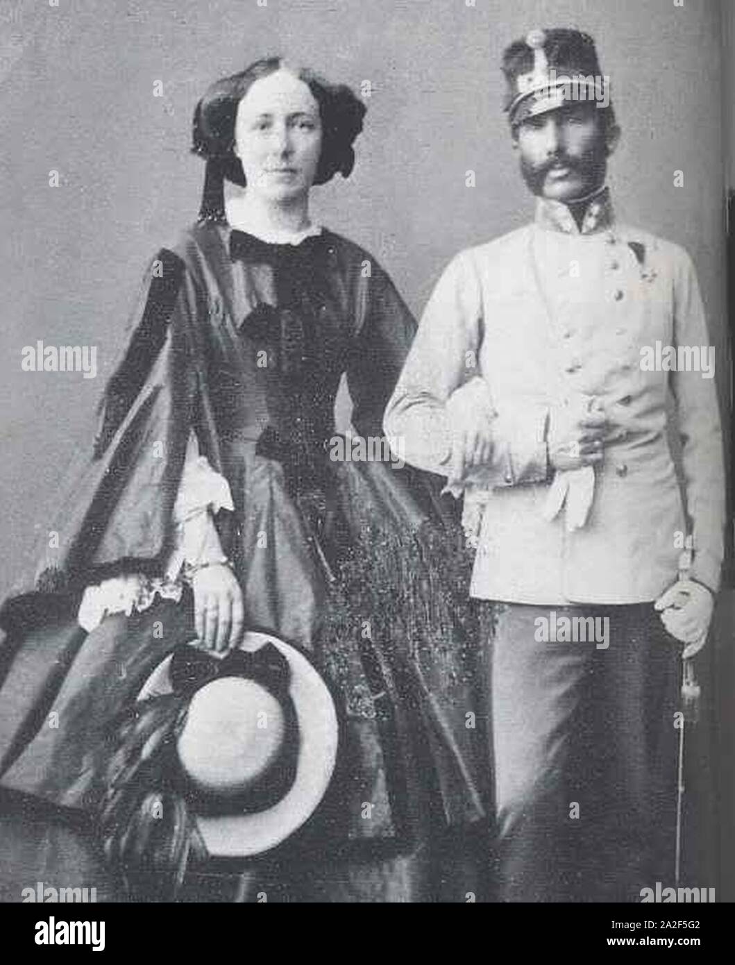 Elisabeth Franziska y Karl Ferdinand. Stockfoto