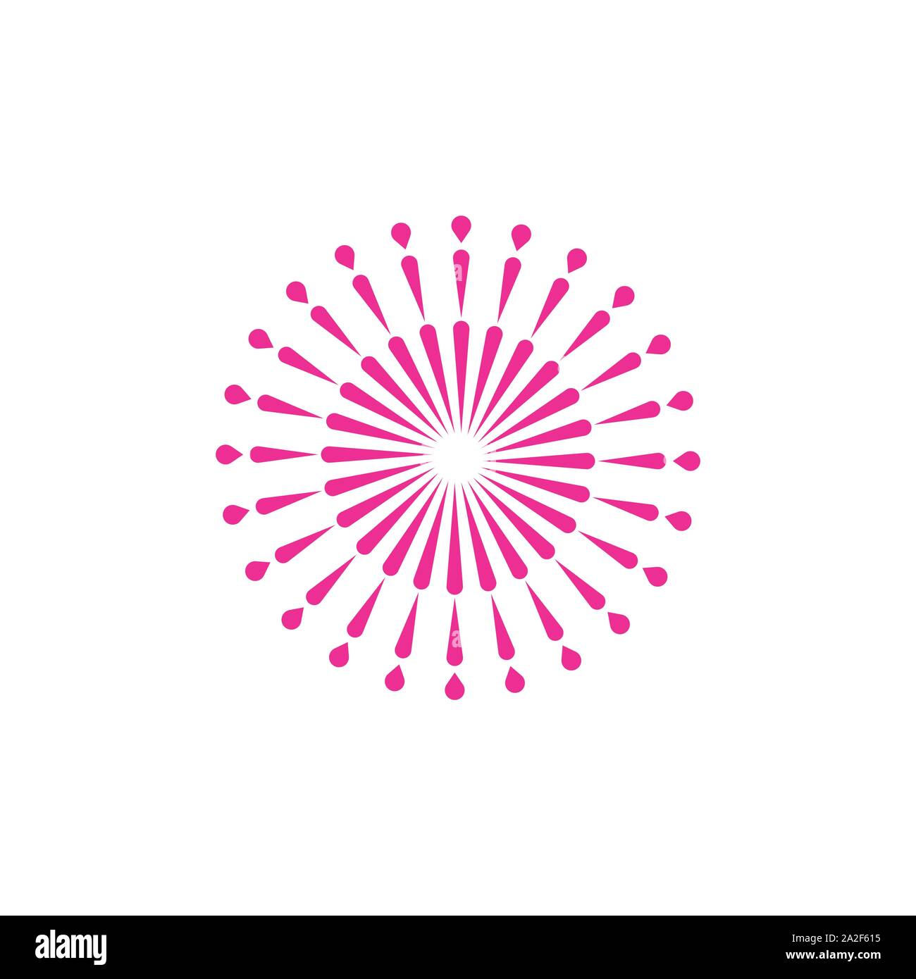 Feuerwerk Vektor icon Abbildung Design Template Stock Vektor