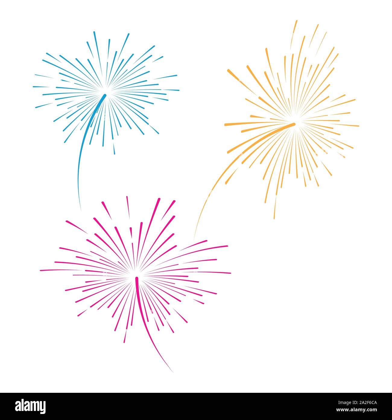 Feuerwerk Vektor icon Abbildung Design Template Stock Vektor