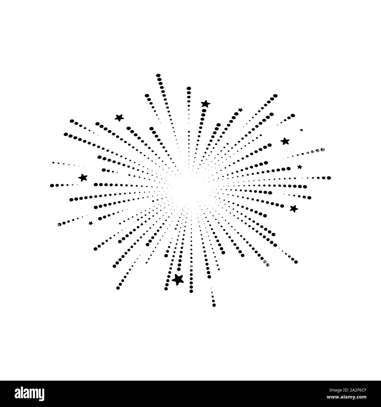 Feuerwerk Vektor icon Abbildung Design Template Stock Vektor