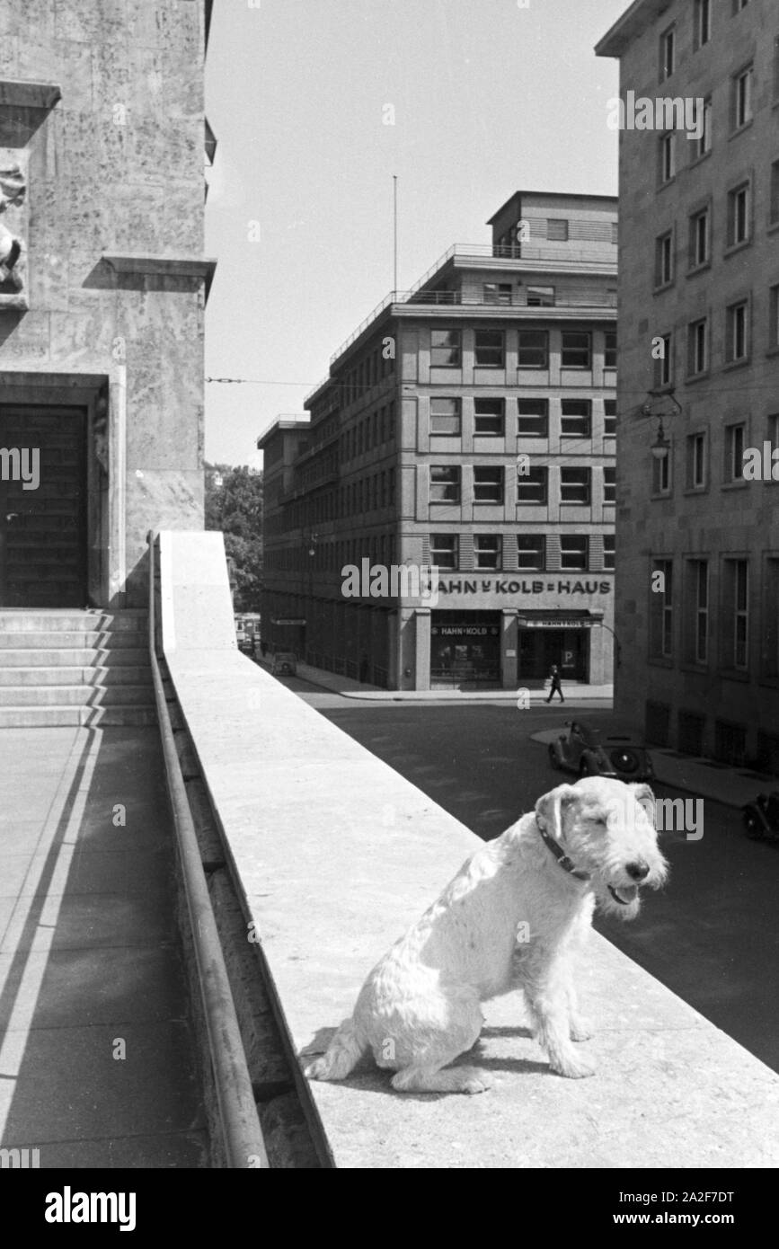 Moderne Architektur in Stuttgart, Deutschland, 1930er Jahre. Moderne Architektur in Stuttgart, Deutschland 1930. Stockfoto