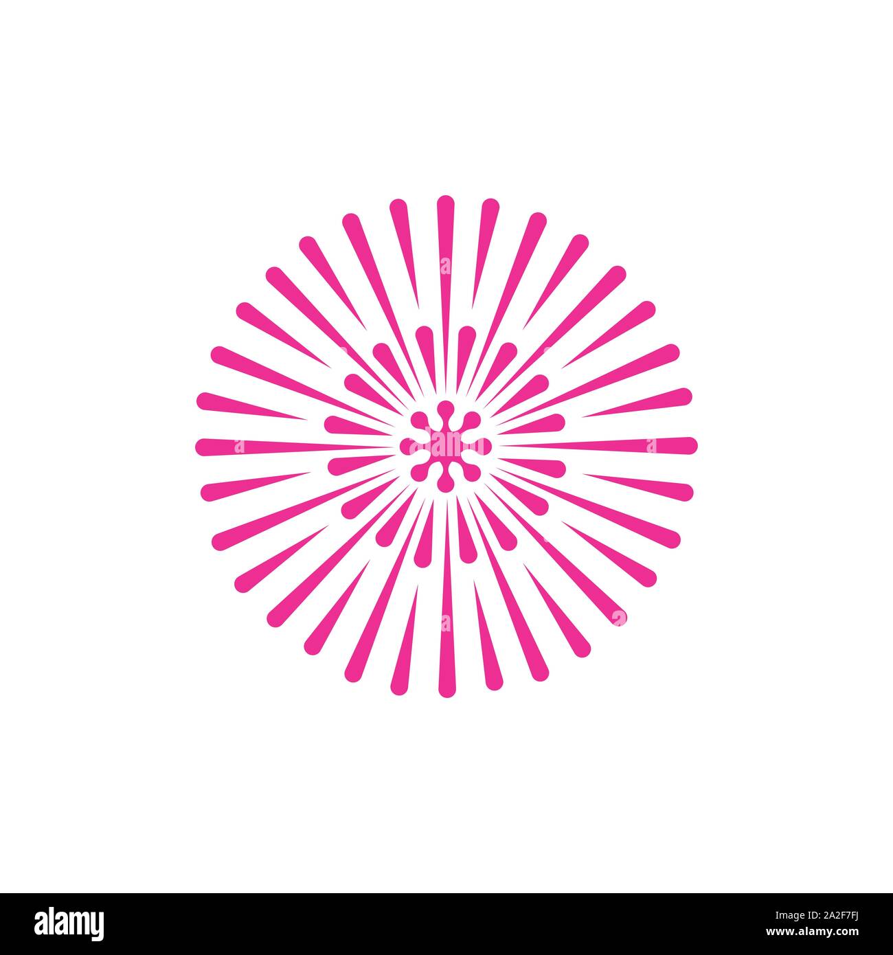 Feuerwerk Vektor icon Abbildung Design Template Stock Vektor