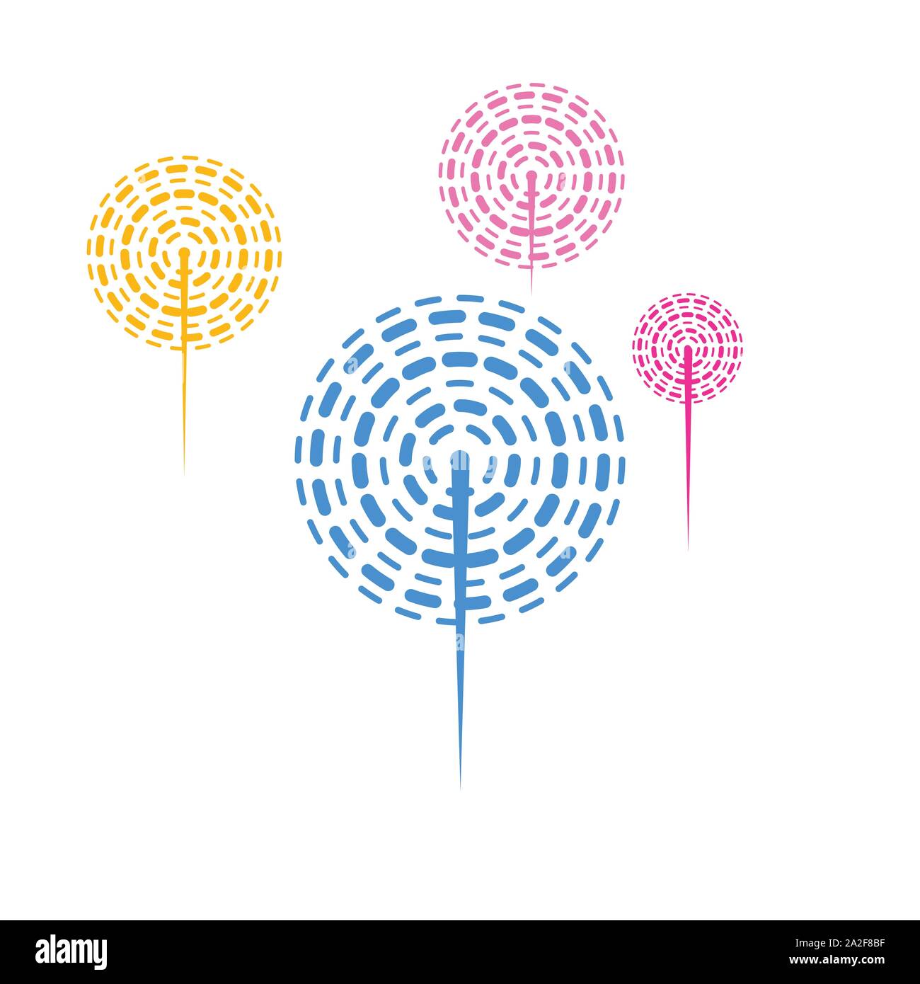 Feuerwerk Vektor icon Abbildung Design Template Stock Vektor