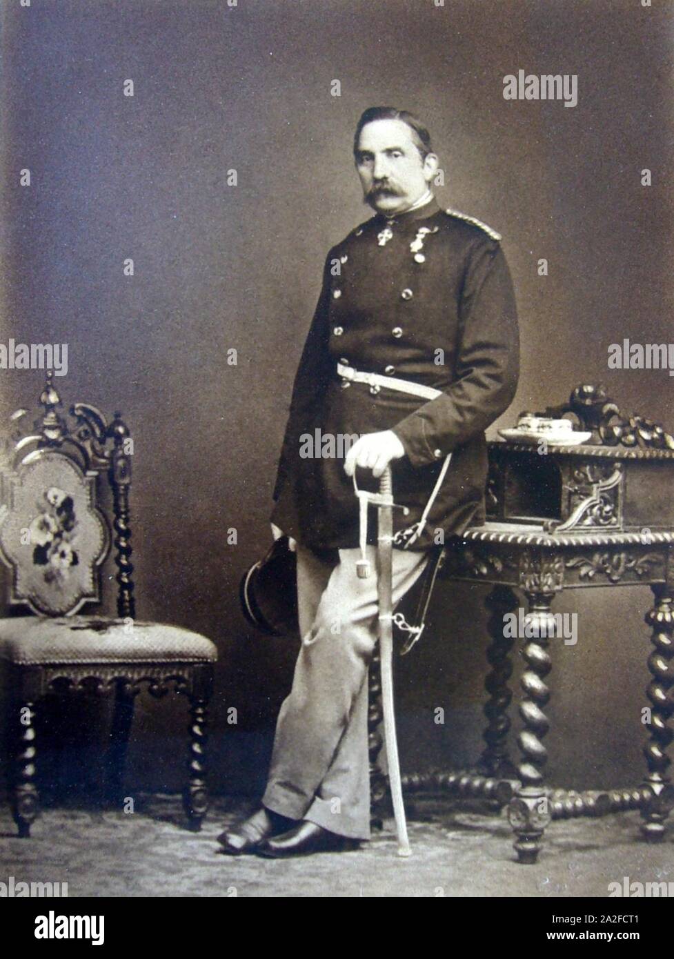 Emanuel Andreas Lundbye ca 1870. Stockfoto