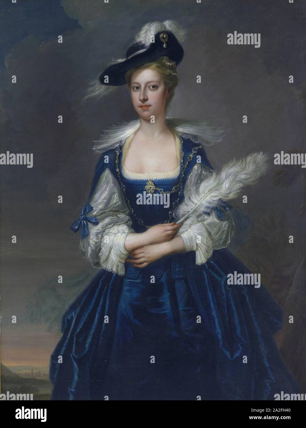 Elizabeth Dunch, später Lady Oxenden, von Thomas Hudson. Stockfoto
