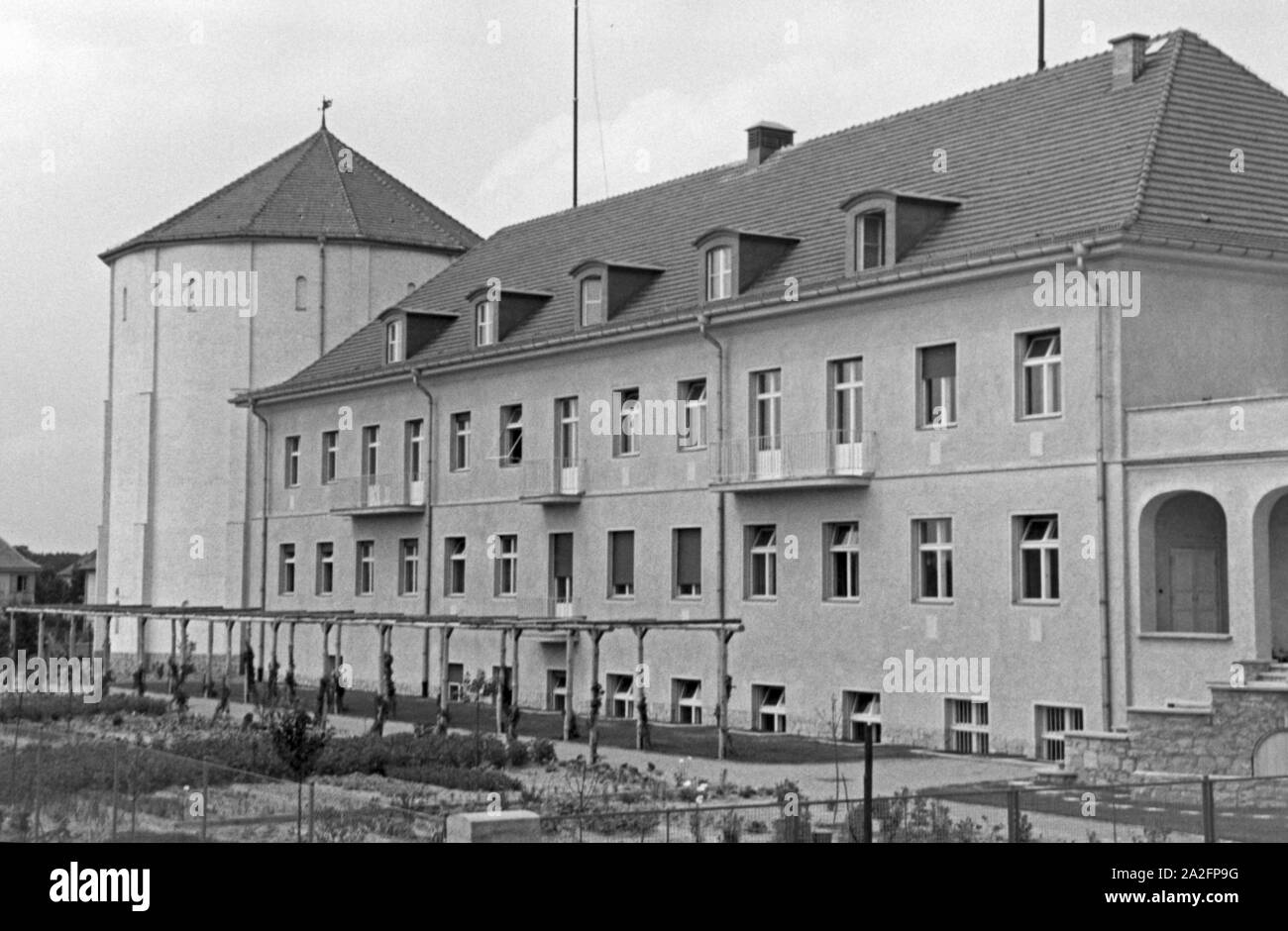 Seminarraum des Kaiser-Wilhelm-Instituts für Physik in Berlin Dahlem, Deutschland 1930er Jahre. Bau des Kaiser-Wilhelm-Instituts für Physik in Berlin Dahlem, Deutschland 1930. Stockfoto