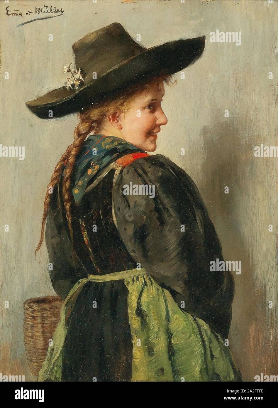 Emma Müller Edle von Seehof - Mädchen aus Innsbruck. Stockfoto