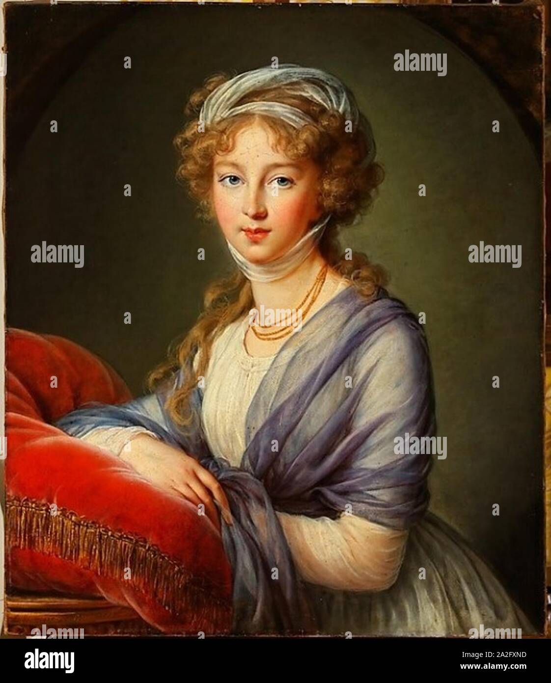 Elizabeth Alexeevna von E.Vigee-Le Brun (1797 Hessische Hausstiftung Kronberg). Stockfoto