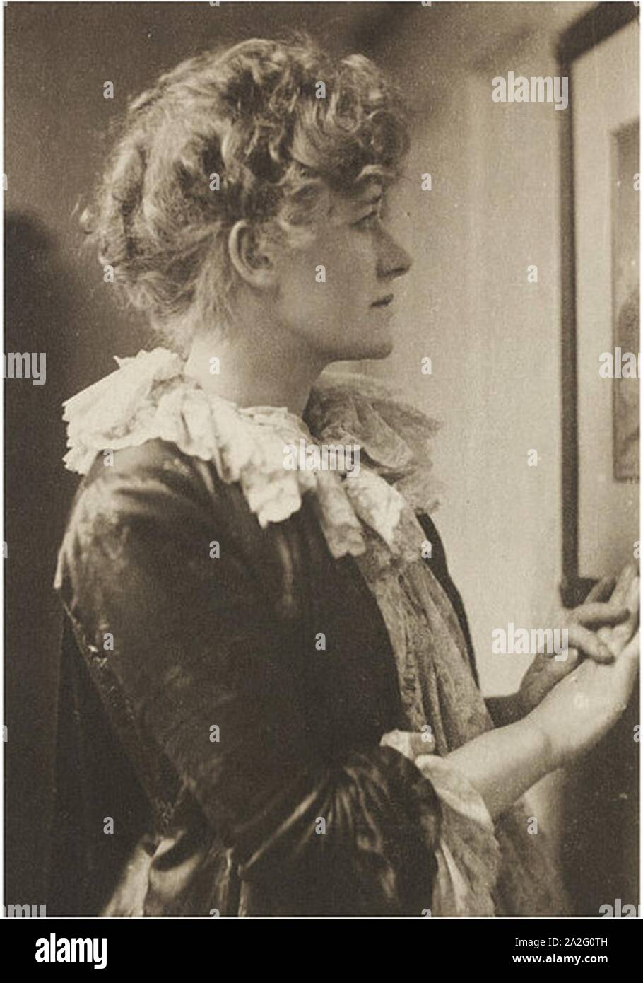 Ellen Terry 1886 Hollyer. Stockfoto
