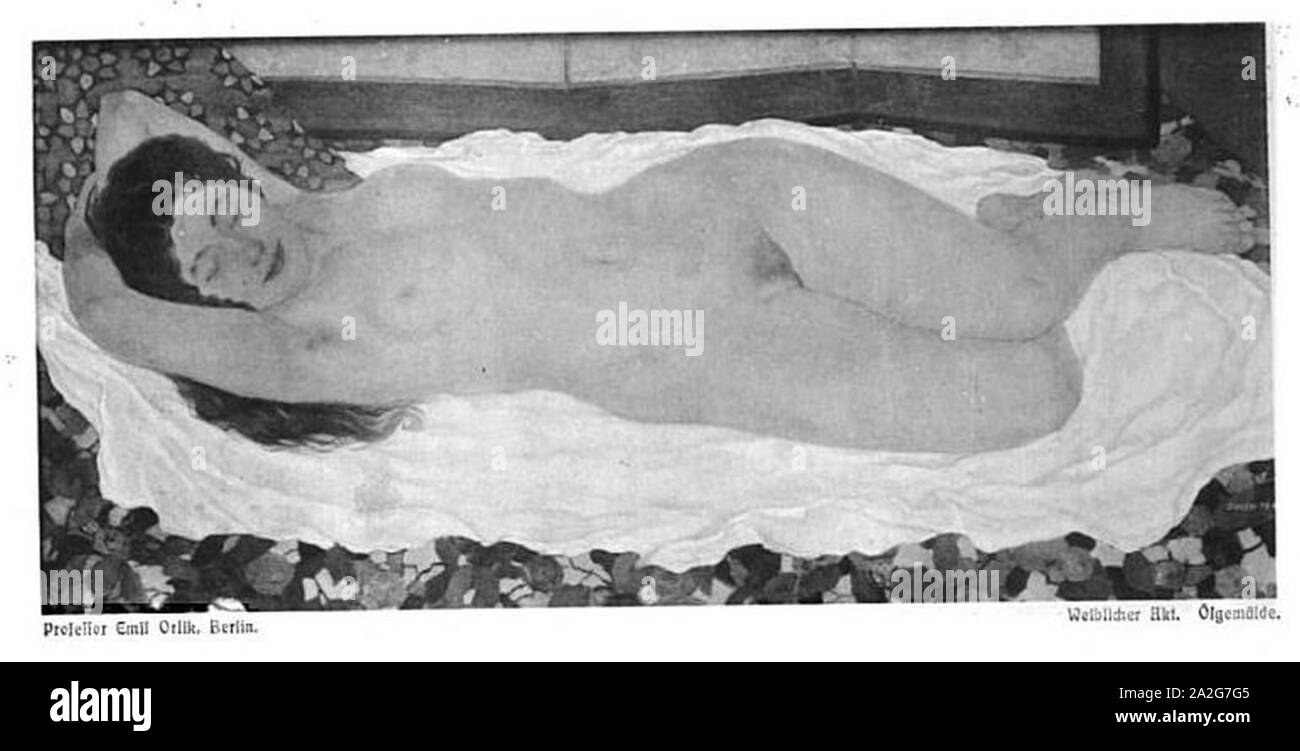 Emil Orlik akt. Stockfoto