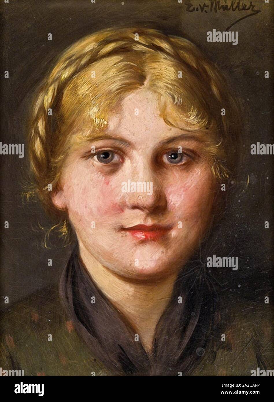 Emma von Müller Blondinen Dirndl. Stockfoto