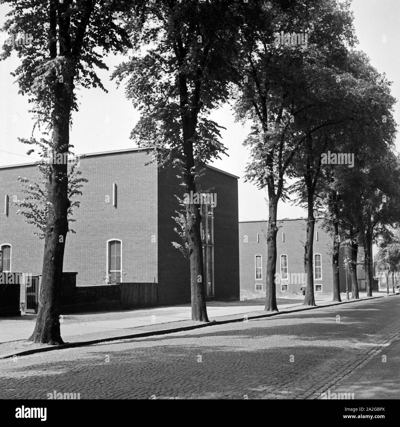 Das Bergbaumuseum Bochum auf dem Gelände des ehemaligen Schlachthofs, Deutschland 1930er Jahre. Bergbau Museum im ehemaligen Raum Bochum Schlachthof, Deutschland 1930. Stockfoto