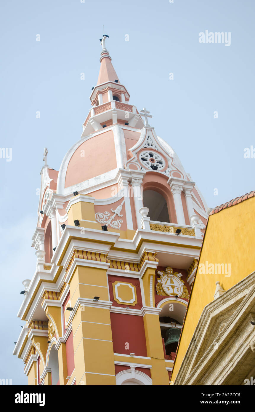 Koloniale Architektur, das in der ummauerten Stadt Stockfoto