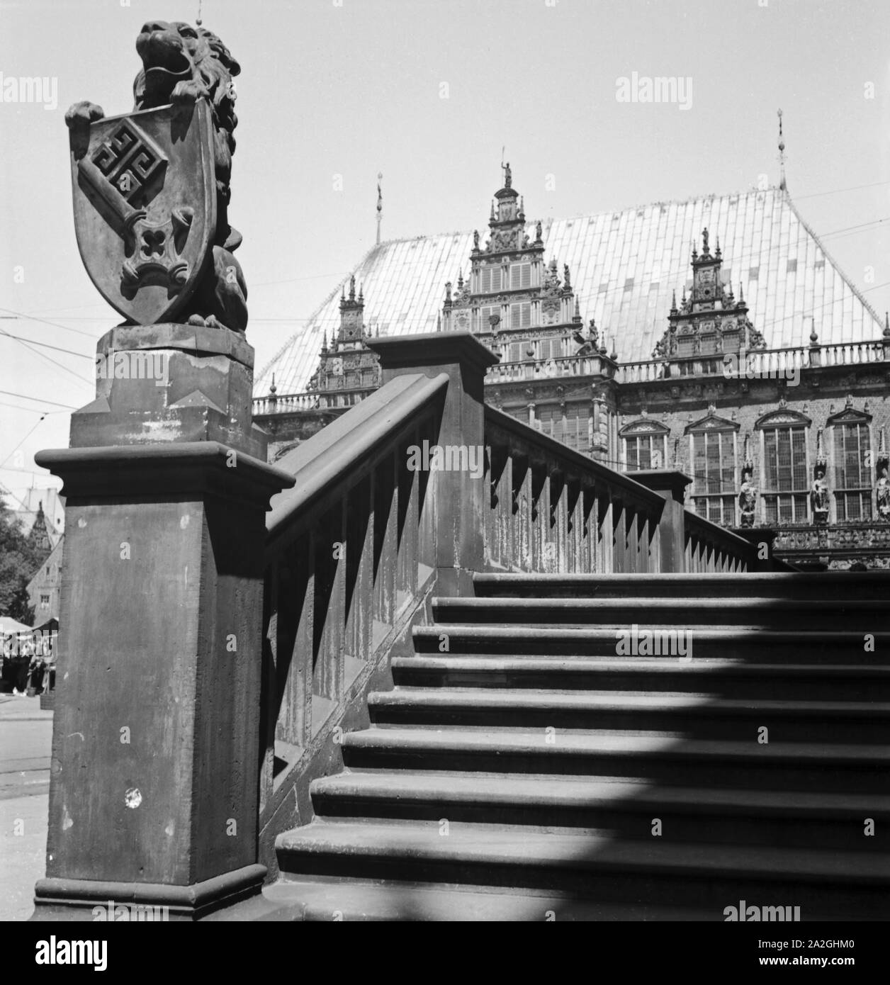 Das Reichskolonialehrendenkmal im Stadtteil Schwachhausen in Bremen, Deutschland 1930er Jahre. Reichskolonialehrendenkmal für Deutschlands im ersten Weltkrieg verlorenen Kolonien in Bremen Schwachhausen, Deutschland 1930. Stockfoto