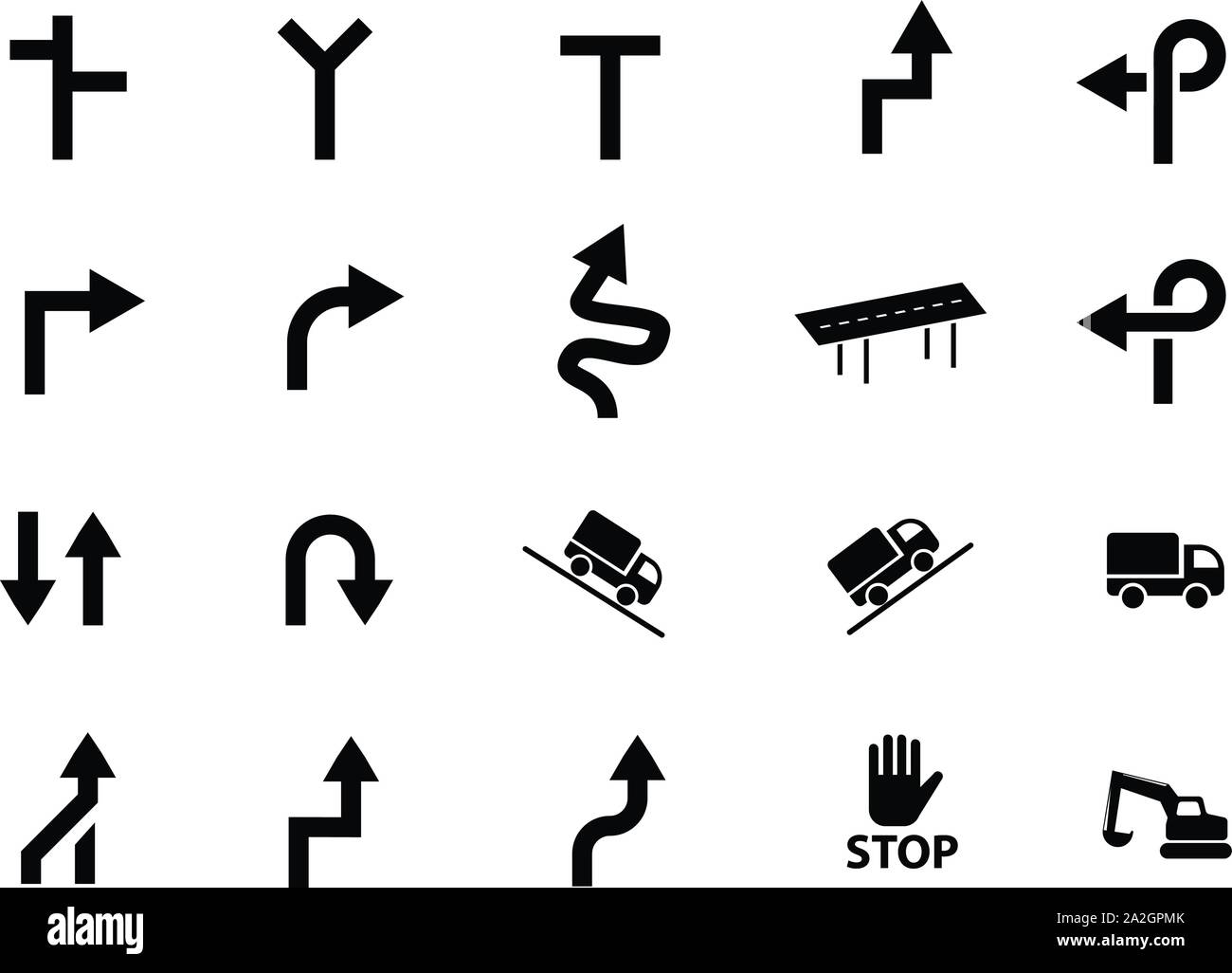 Ampel Zeichen auf weißem, Vektor Kunst isoliert Stock Vektor