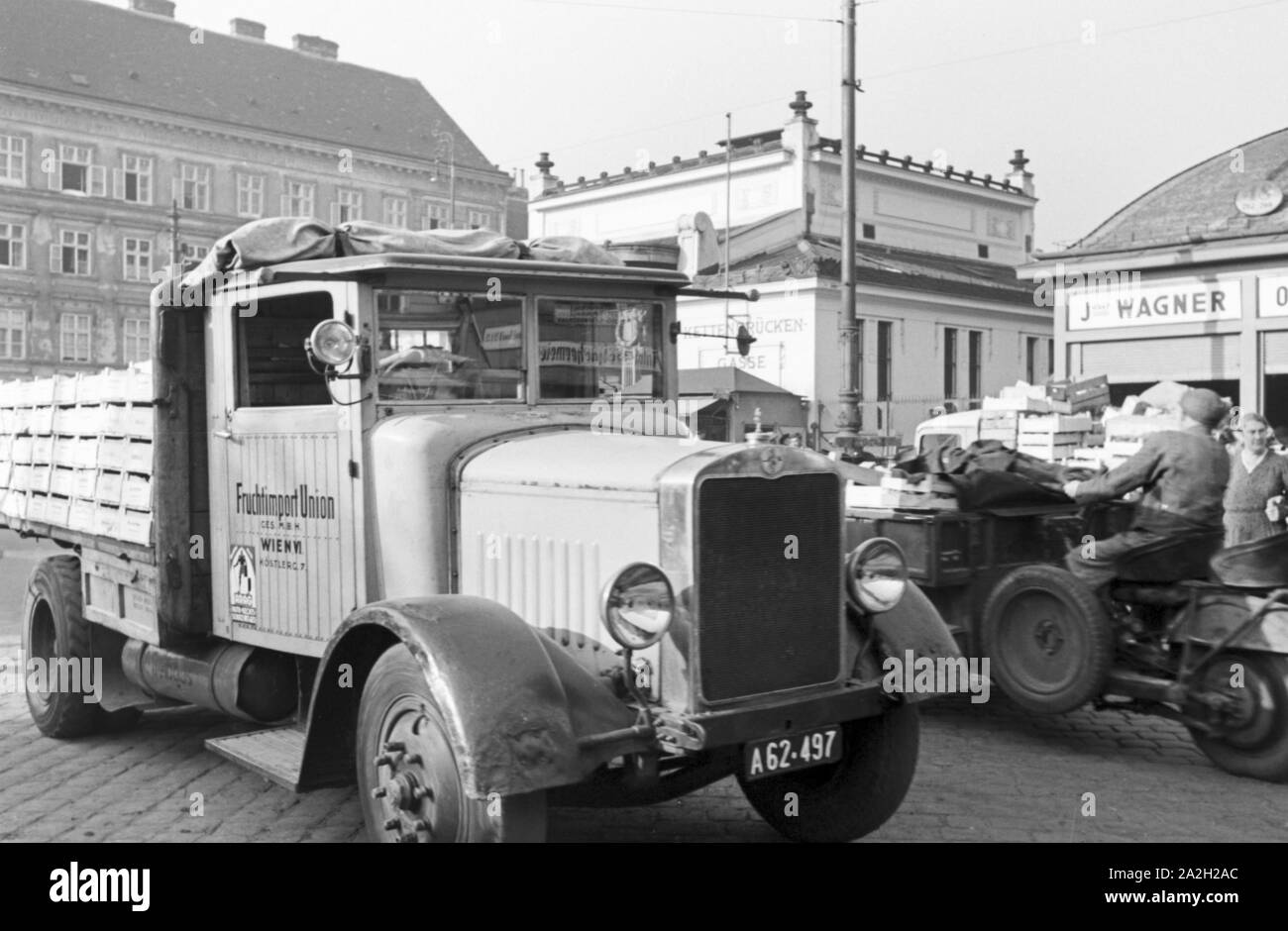 Eine Reise nach Wien, Deutsches Reich 30er Jahre. Eine Reise nach Wien, Deutschland 1930. Stockfoto