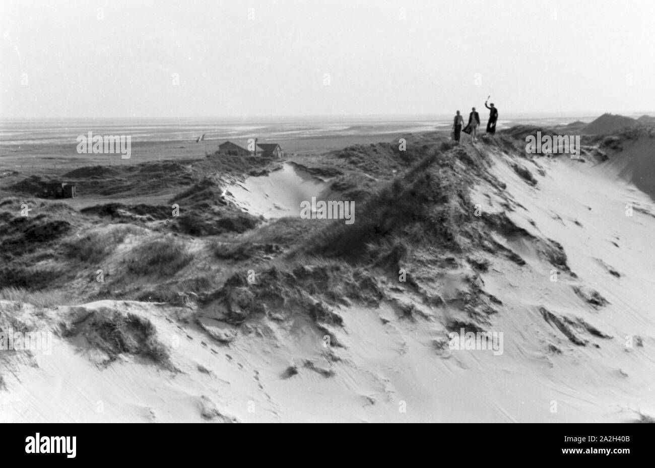 Sommerferien in Norderney, Deutsches Reich 30er Jahre. Sommer Urlaub auf Norderney, Deutschland 1930. Stockfoto