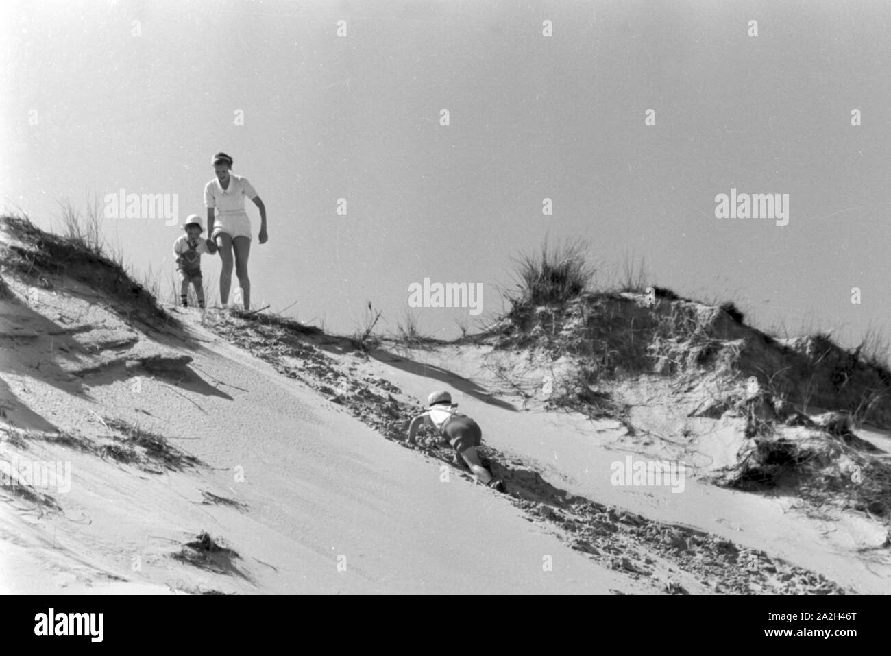 Sommerferien in Norderney, Deutsches Reich 30er Jahre. Sommer Urlaub auf Norderney, Deutschland 1930. Stockfoto