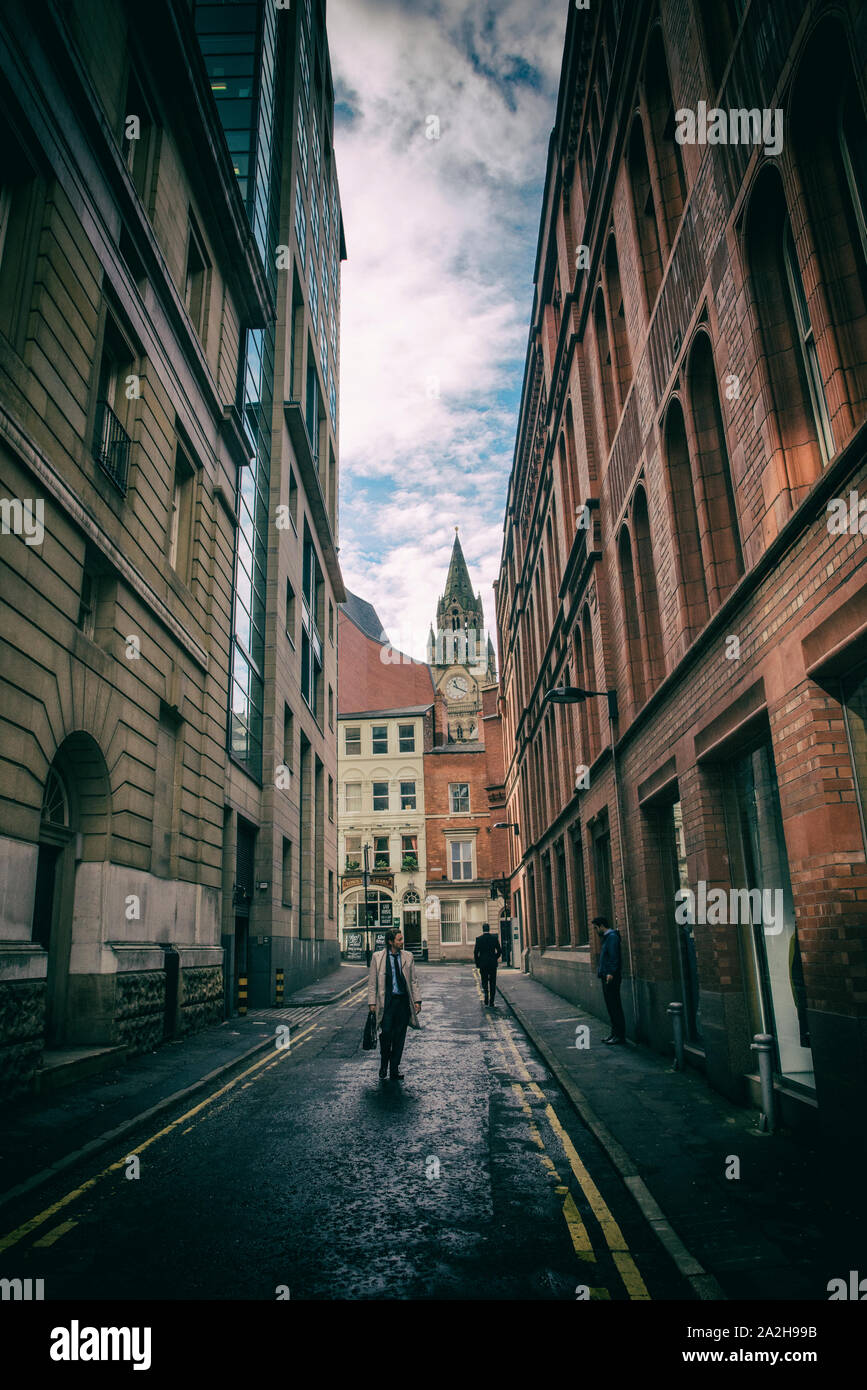 Gasse in Manchester Stockfoto