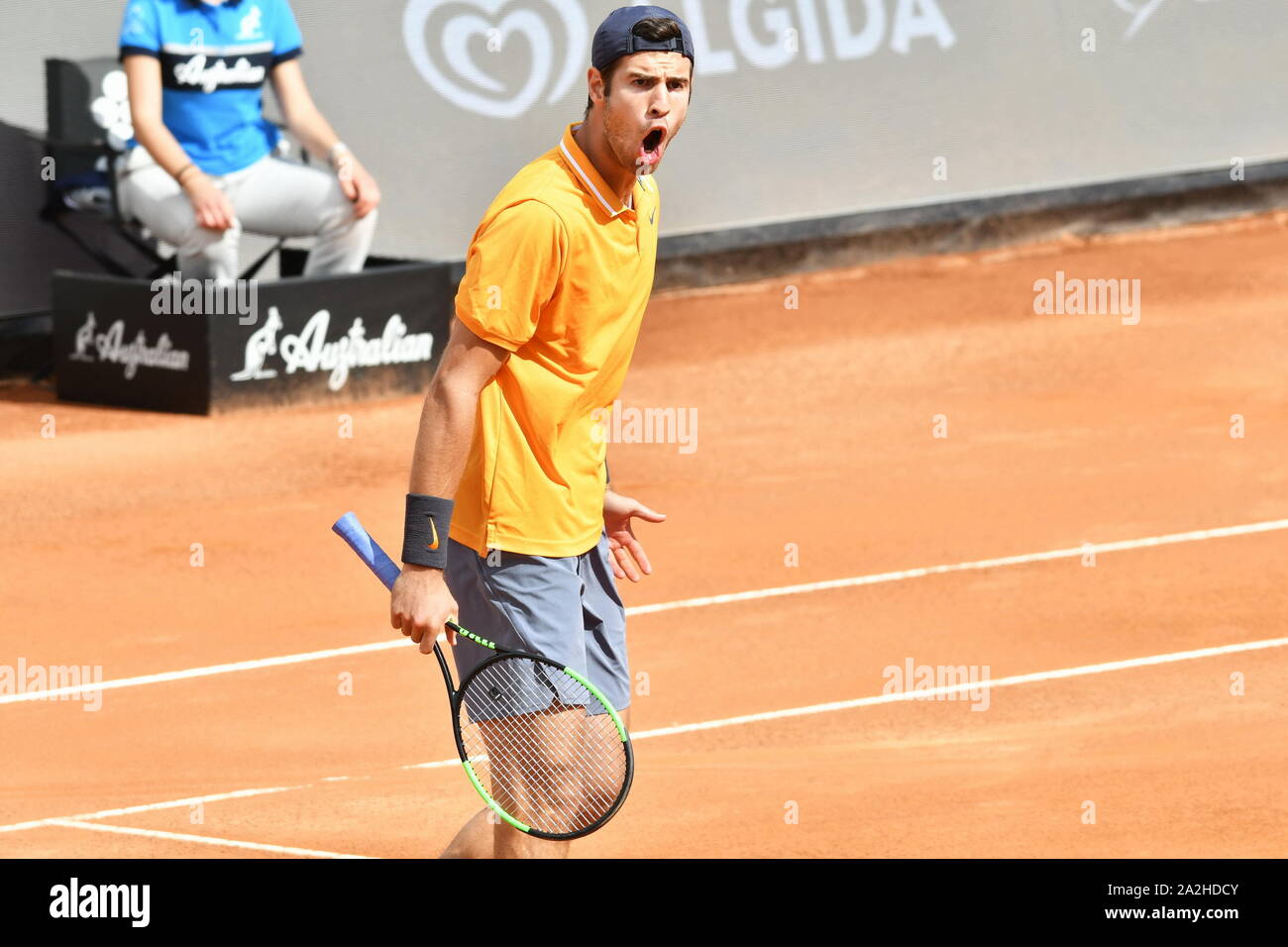 Karen khachanov während Roma Internazionali Bnl 2019, Rom, Italien, 13. Mai 2019, Tennis Internationals Stockfoto