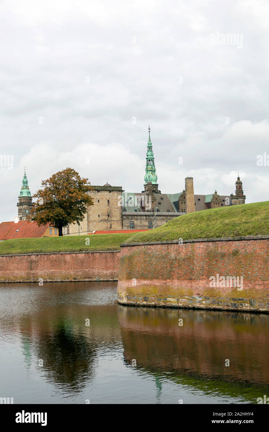 Kronborg prächtigen Renaissance Schloss, der Heimat des Hamlet und von der UNESCO zum Weltkulturerbe in Helsingør Stockfoto