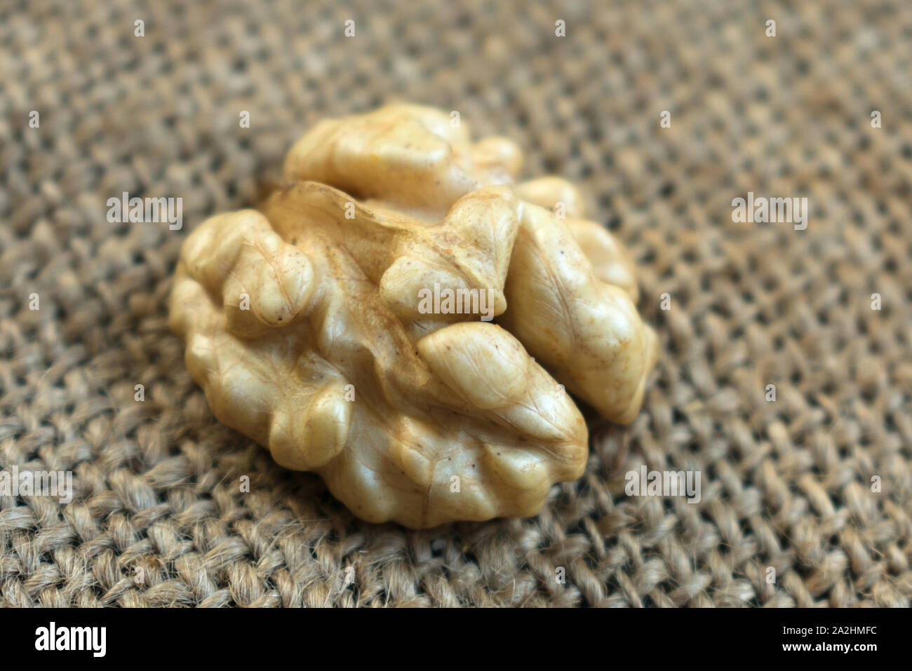 Ohne Schale Nussbaum close-up. Stockfoto
