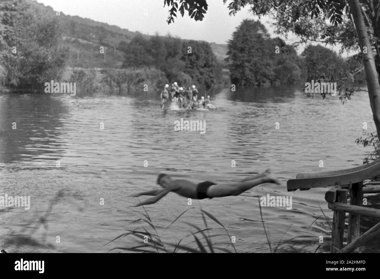 Urlaub im Schwarzwald, Deutsches Reich 30er Jahre. Urlaub im Schwarzwald, Deutschland der 1930er Jahre. Stockfoto