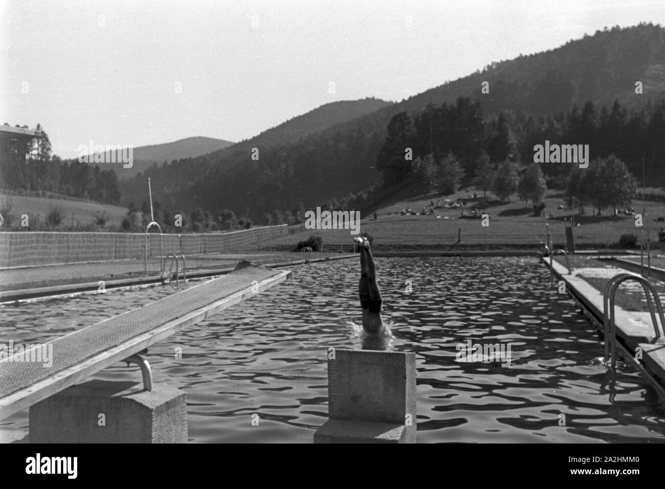 Urlaub im Schwarzwald, Deutsches Reich 30er Jahre. Urlaub im Schwarzwald, Deutschland der 1930er Jahre. Stockfoto