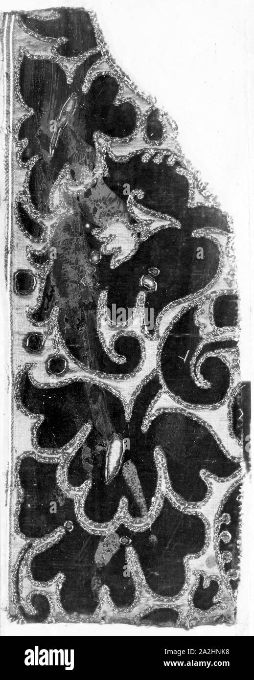 Fragment, Mitte des 17. Jahrhunderts, Italien, cisele entwertet satin Velvet Stockfoto Fragment, Mitte des 17. Jahrhunderts, Italien, cisele entwertet satin Velvet Stockfoto
