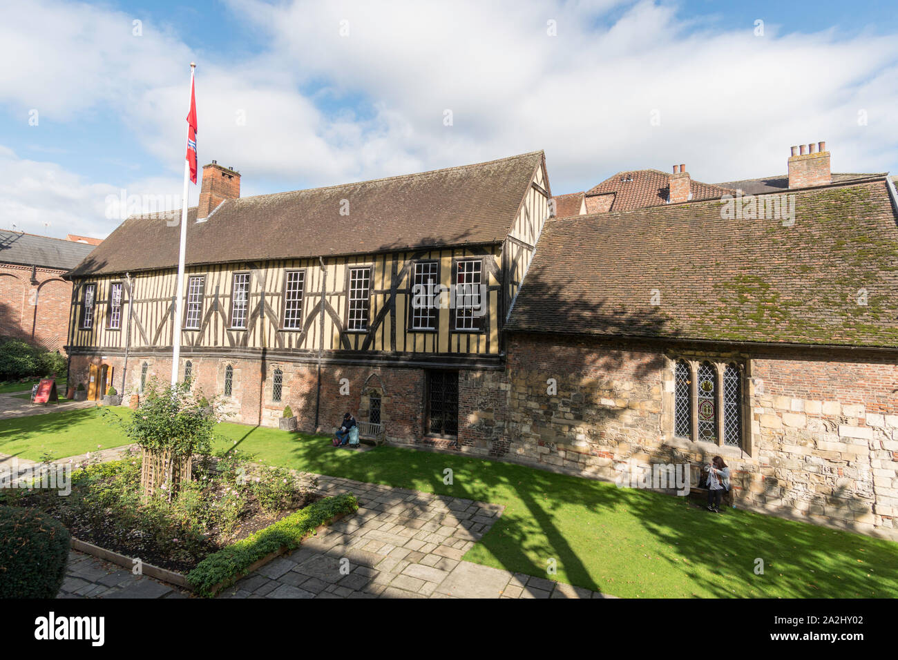 Der Kaufmann Abenteuer' Hall, einem mittelalterlichen Guildhall, in York, North Yorkshire, England, Großbritannien Stockfoto