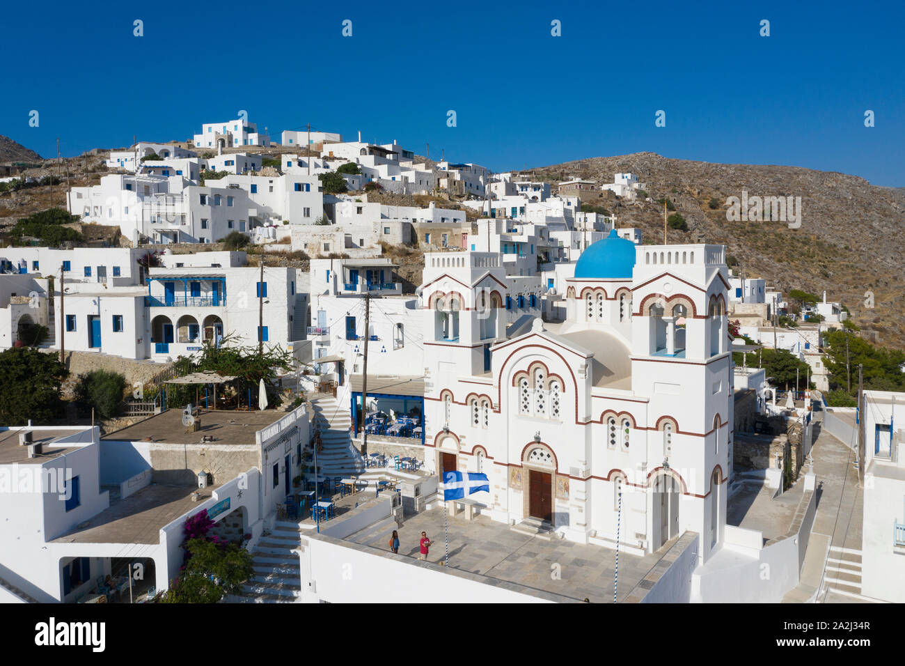 Griechenland, Kykladen Inseln Tholaria, Amorgos, Stadt Stockfoto