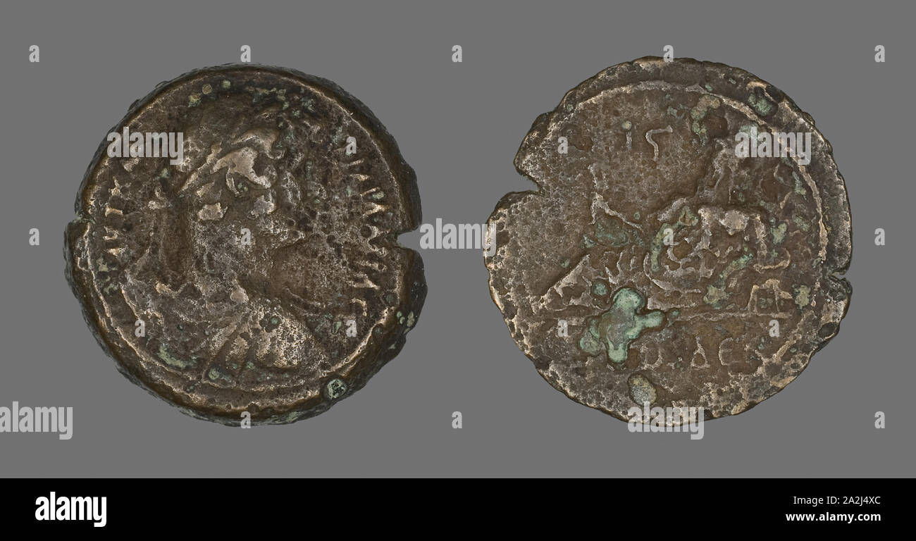 Münze Darstellung von Kaiser Hadrian, AD 117/138, Römische, Römisches Reich, Bronze, Diam. 3.4 cm, 18.22 g Stockfoto