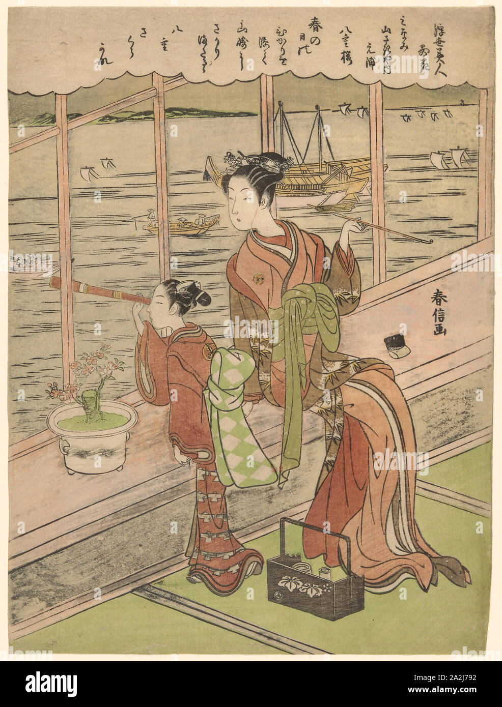 Ukiyo bijin hana ni yosu Fotos und Bildmaterial in hoher Auflösung