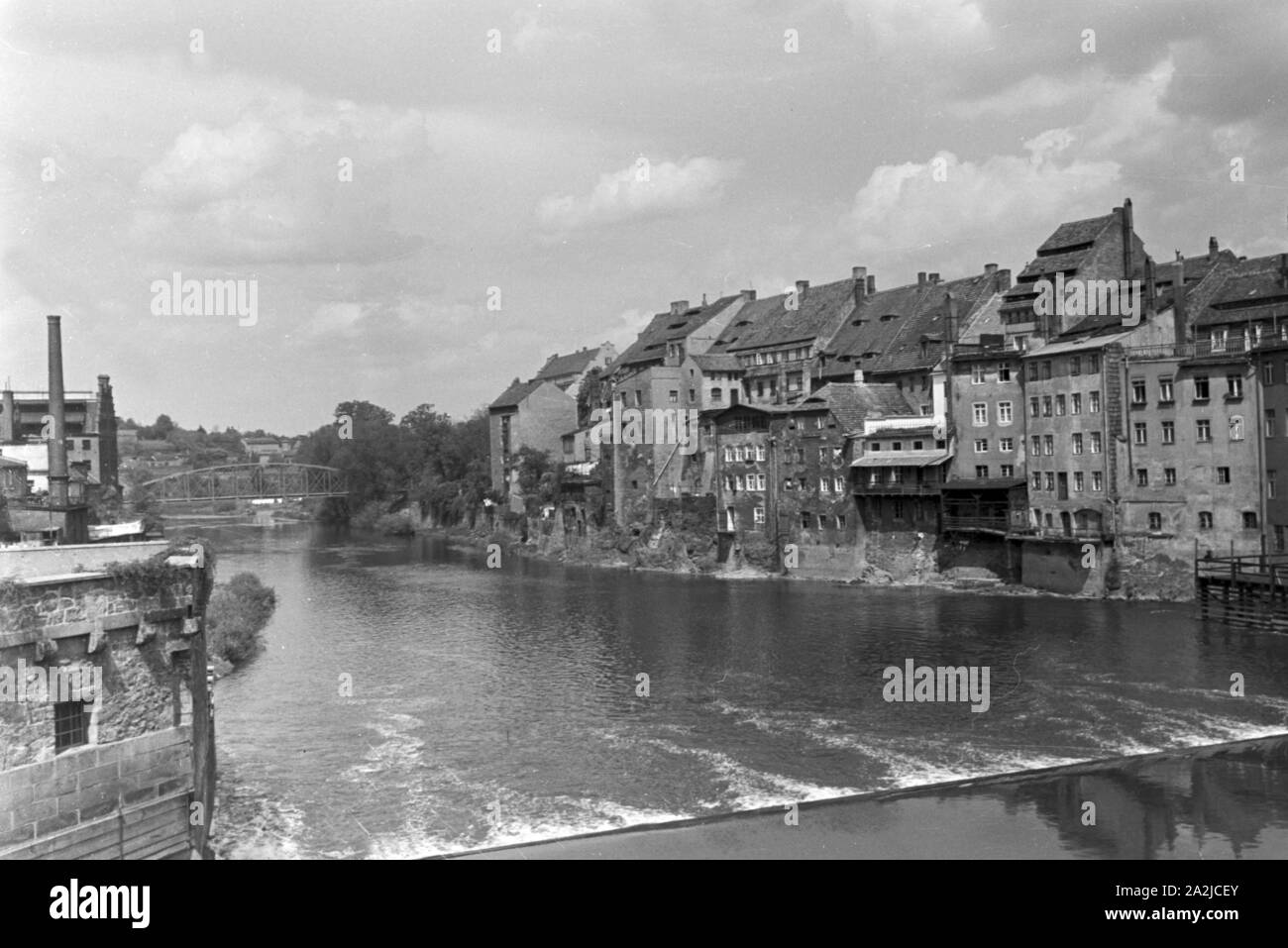 Eine Reise nach Görlitz; Deutsches Reich 30er Jahre. Eine Reise nach Görlitz, Deutschland 1930. Stockfoto