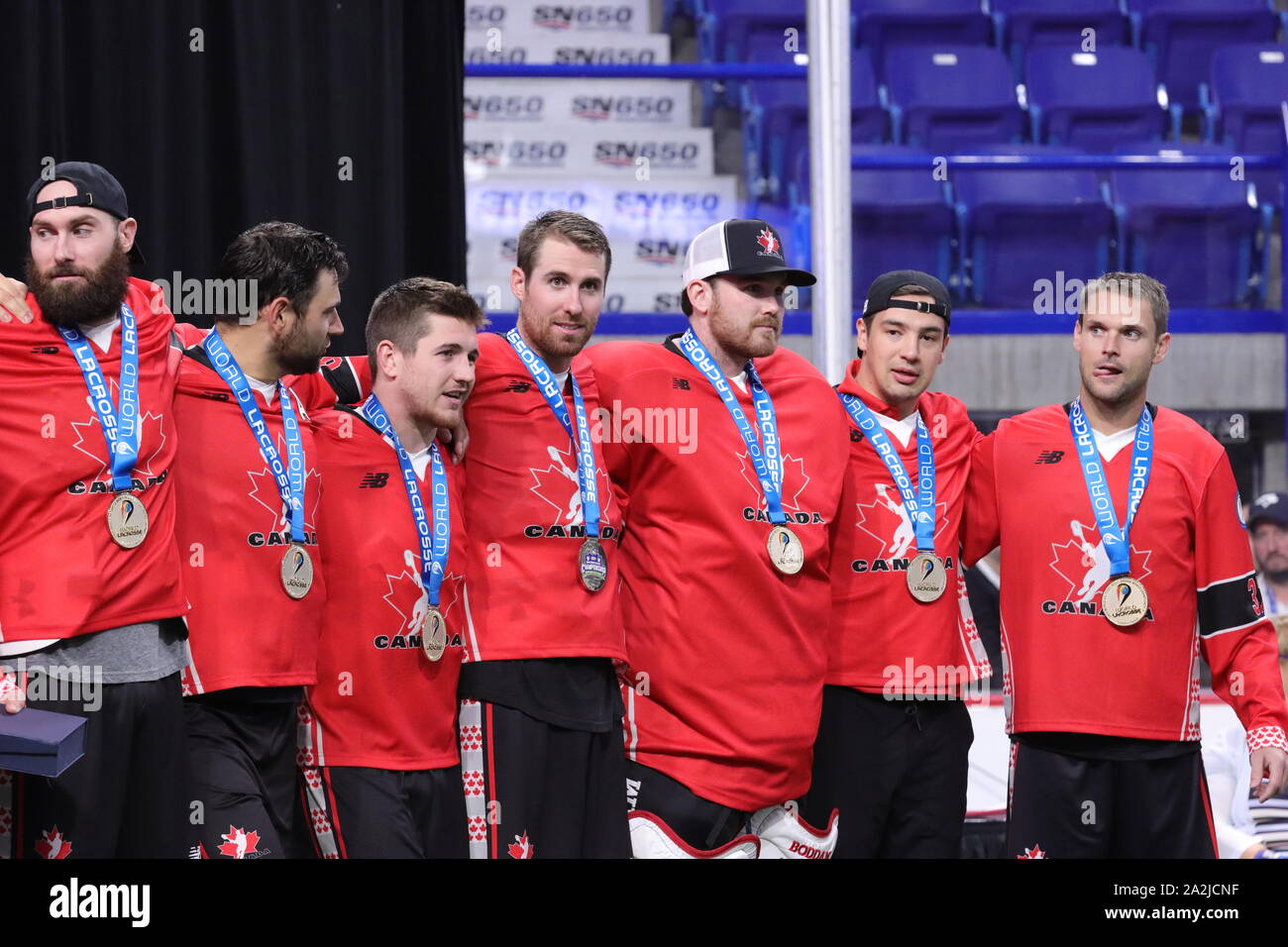 Lacrosse Team Canada gewinnt Gold 2019 Stockfoto