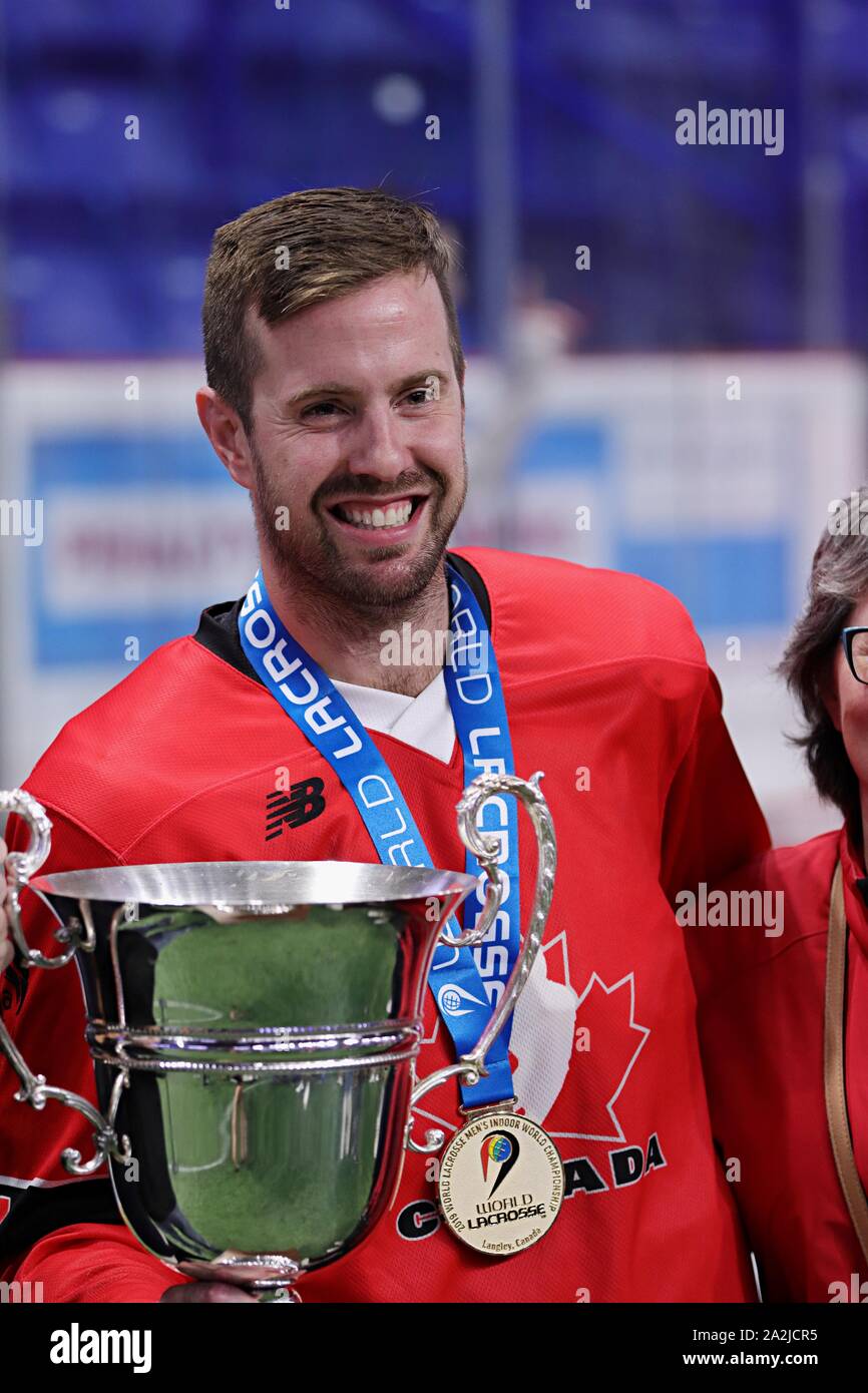 Lacrosse Team Canada gewinnt Gold 2019 Stockfoto