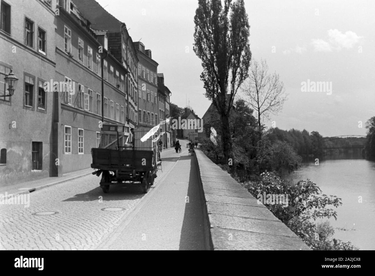 Eine Reise nach Görlitz; Deutsches Reich 30er Jahre. Eine Reise nach Görlitz, Deutschland 1930. Stockfoto