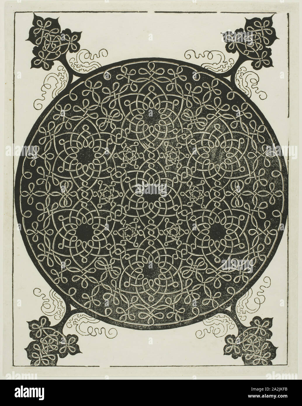 Die 6 Knoten, C. 1507, Albrecht Dürer, Deutsch, 1471-1528, Deutschland, Holzschnitt in Schwarz auf Elfenbein Bütten, 271 × 210 mm (Bild), 286 × 225 mm (Blatt Stockfoto