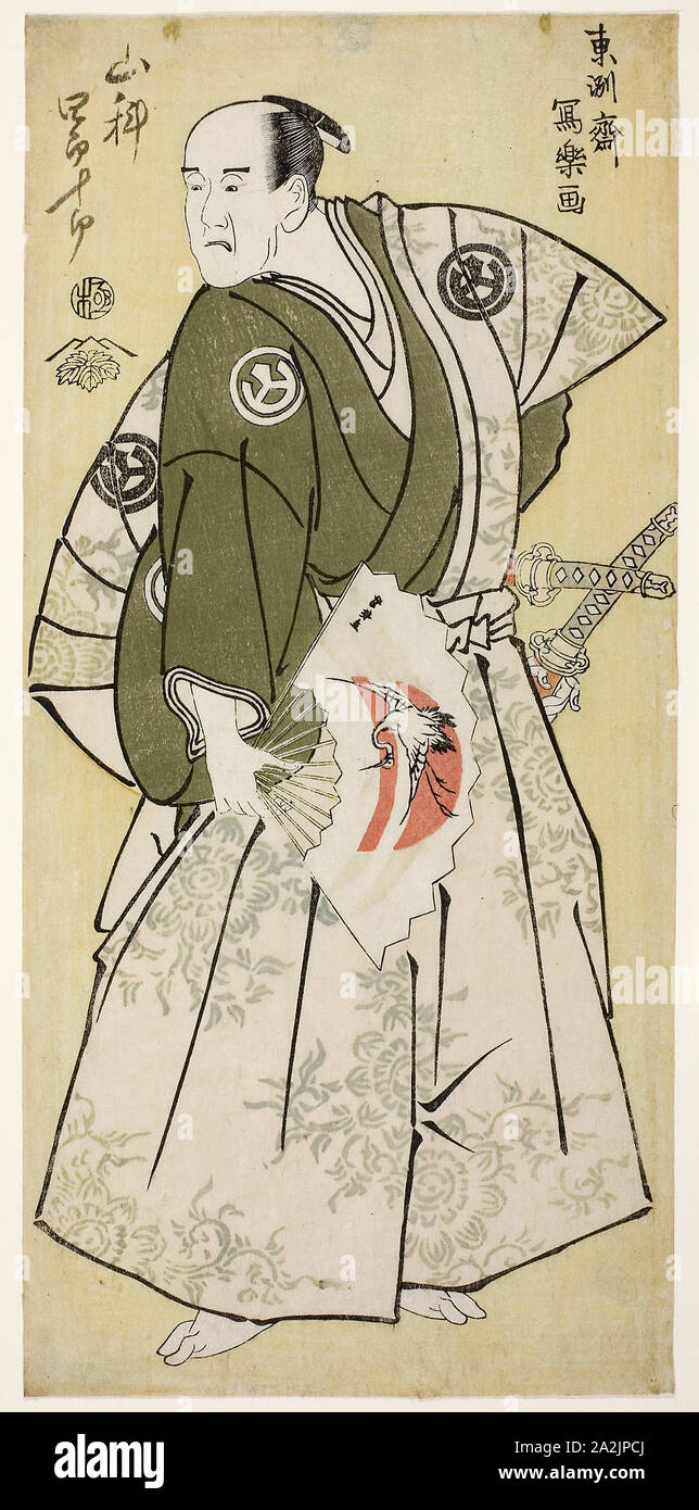 Der Schauspieler Yamashina Shirojuro wie Nagoya Sanzaemon (yamashina Shirojuro keine Nagoya Sanzaemon), 1794, (kansei 6), Toshusai Sharaku 東洲斎 写楽, Japanisch, aktive 1794-95, Japan, Farbe holzschnitt, hosoban, nishiki-e, 31,7 x 15,0 cm Stockfoto