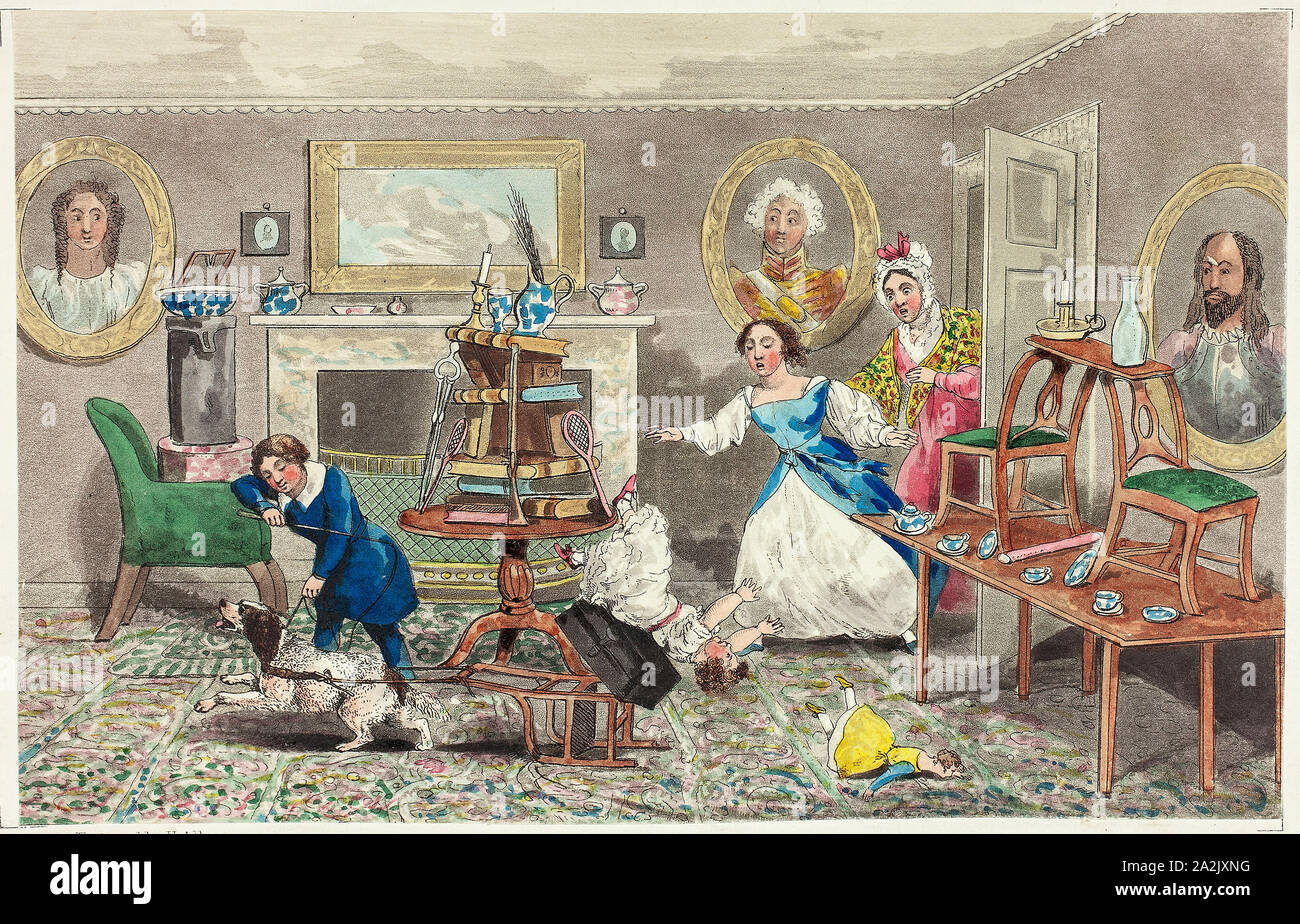 Der erste Schritt an die Trainer, n.d., Henry Alken, Englisch, 1785-1851, England, handkolorierte Radierung auf Papier, 118 x 184 mm (Bild), 153 × 229 mm (Blatt Stockfoto