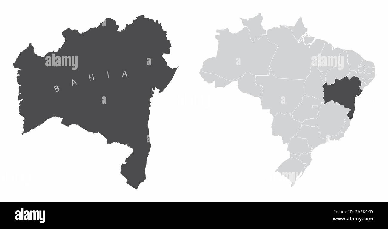 Bahia, Brasilien Stock Vektor