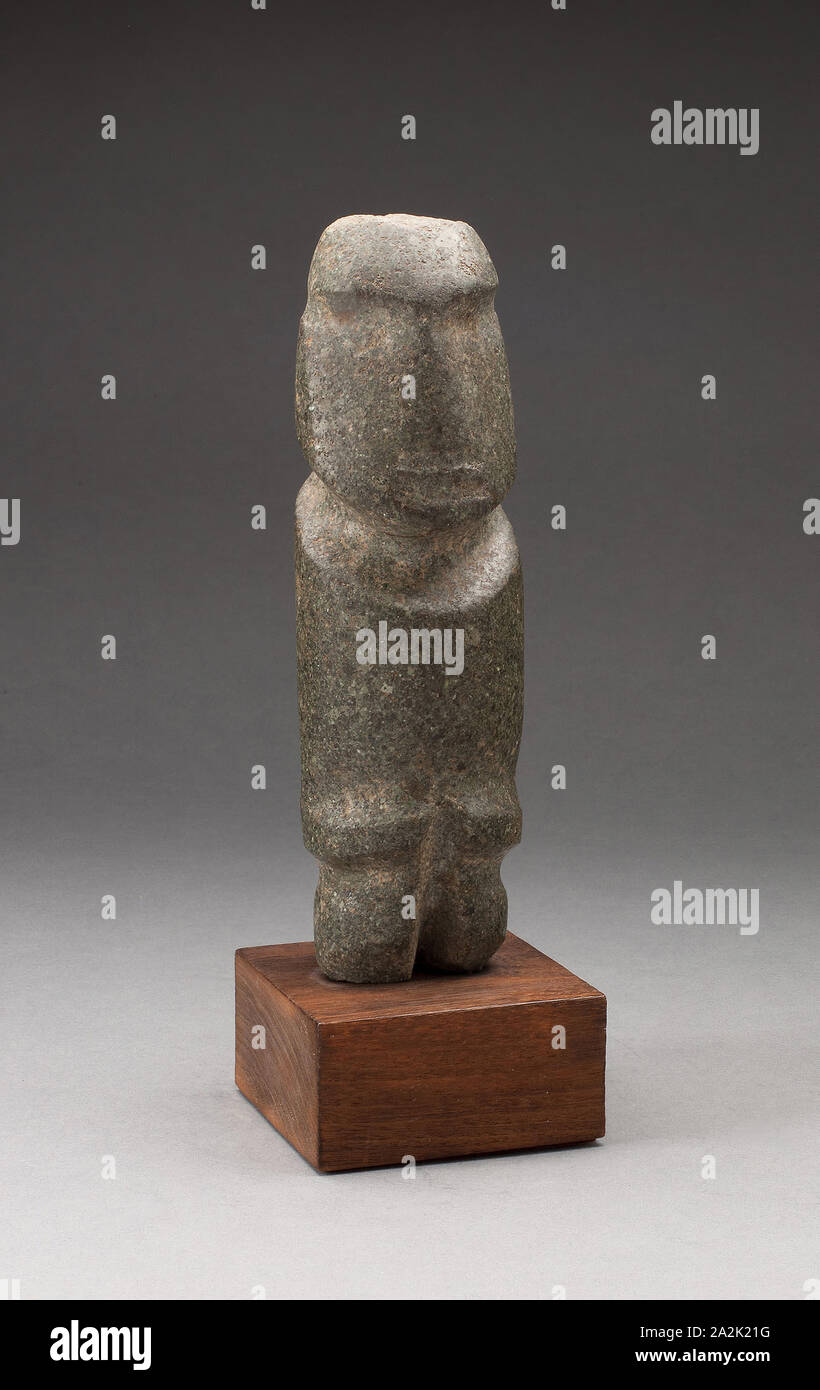 Stehende Figur, 300/100 v. Chr. Mezcala, Guerrero, Mexiko, Guerrero, Greenstone, H. 21,6 cm (8 1/8 in. Stockfoto