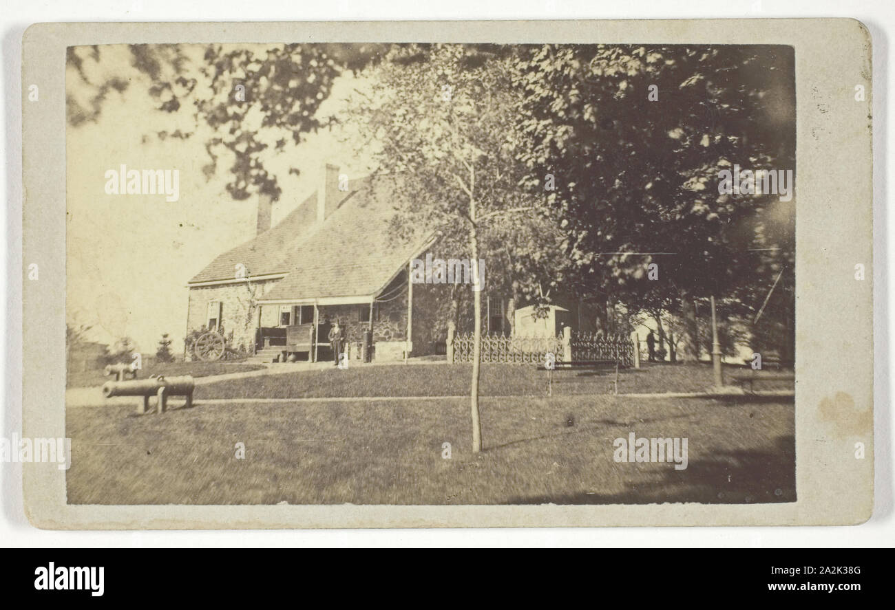 Washington's Headquarters (Newburgh, NY), n. d., Remillard, Amerikanische, 19. Jahrhundert, United States, Eiklar drucken, 5,6 x 8,9 cm (Bild), 6,2 x 10,4 cm (Karte Stockfoto