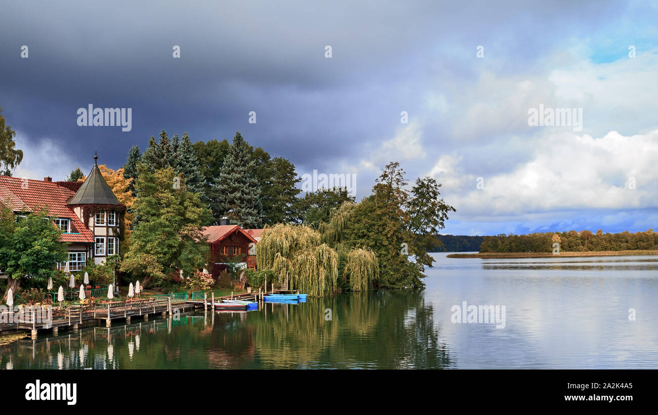 Gewitterstimmung am Luzinsee Stockfoto