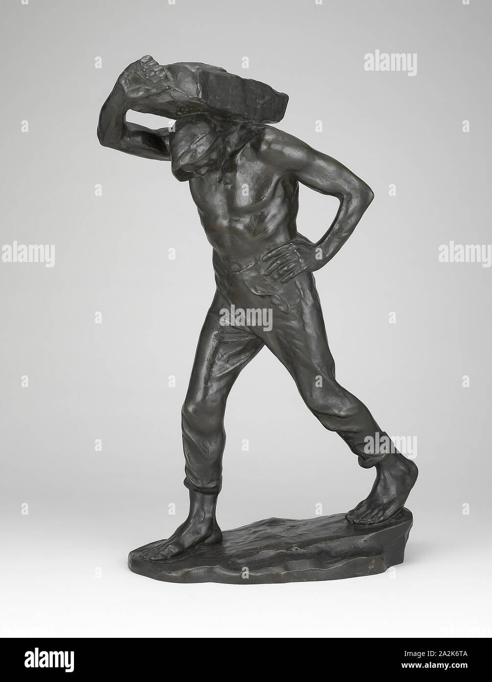 Die Straße Porter, C. 1890, Constantin Emile Meunier, belgischen, 1831-1905, Belgien, Bronze, dunkelbraune Patina, 57,5 × 35,6 × 19,7 cm (22 5/8 x 14×7 3/4" Stockfoto